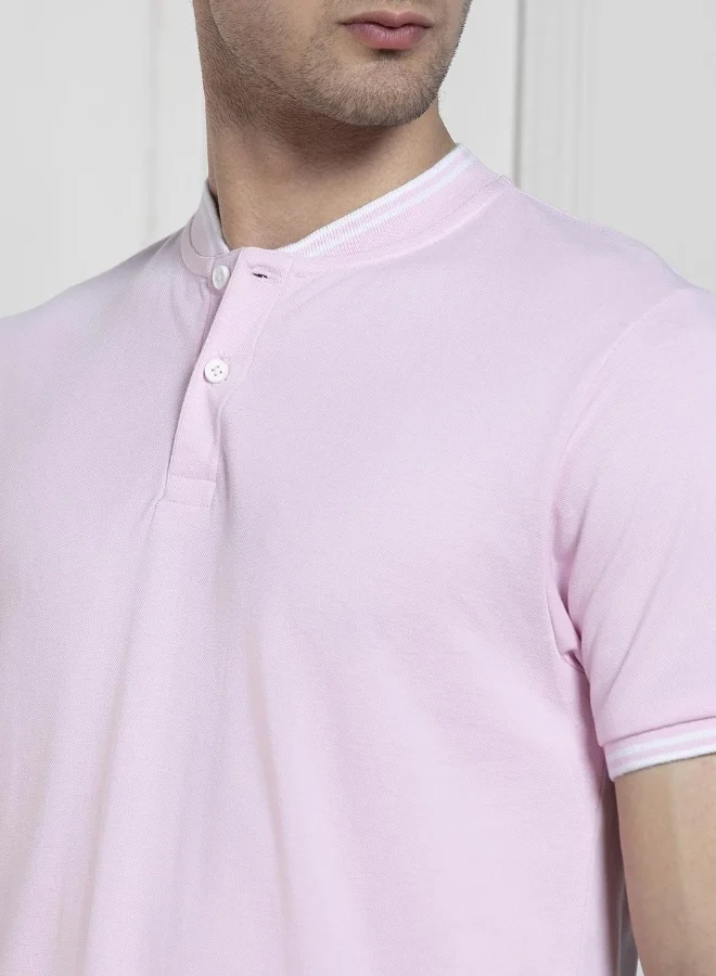 Dennis Lingo Regular Fit Pink Cotton T-Shirt – Trendy and Comfortable