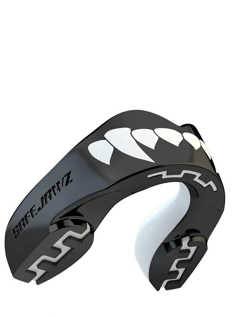 SAFEJAWZ Mouthguard Slim Fit, Adults and Junior Mouth Guard with Case for Boxing, Basketball, Lacrosse, Football, MMA, Martial Arts, Hockey and All Contact Sports (Fangz, Adult (12+ Years)) - Image 1