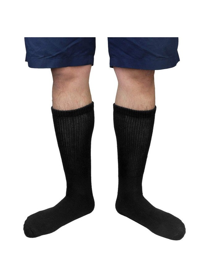 Falari Falari Diabetic Socks Men Unisex Size 10-13 Black 63-2040-12PAIRS - Image 5