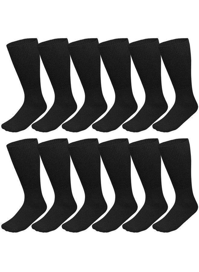 Falari Falari Diabetic Socks Men Unisex Size 10-13 Black 63-2040-12PAIRS - Image 3