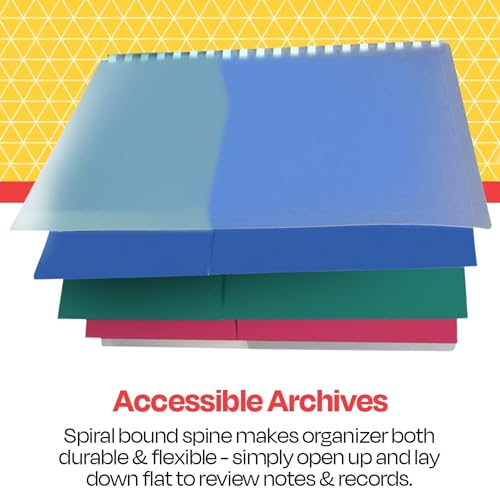 School Smart 8-Pocket Project Organizer, Polypropylene, Multicolor, 1 Count (Pack of 1) - Image 5