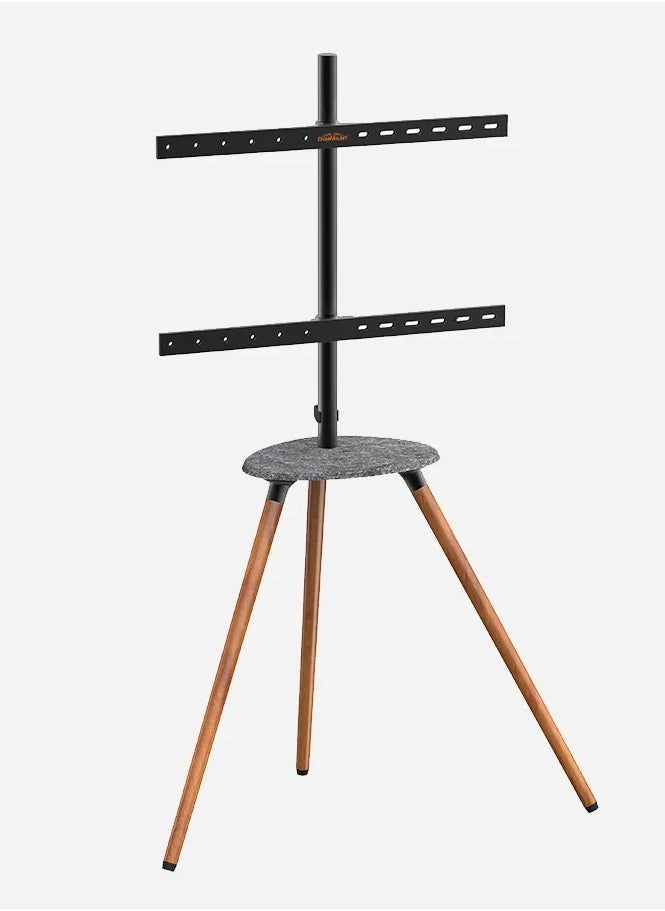 TV Floor Stand for 45-65 Inch TVs up to 40 kg, Artistic Easel Tripod TV Stand, VESA 600x400mm, Stylish Beechwood Design with Swivel Function and Tray , Black | TF-FS64B - pzsku/ZBE86854535437AD5820CZ/45/_/1733239616/f8d094db-a24e-445a-bdee-631c40218764