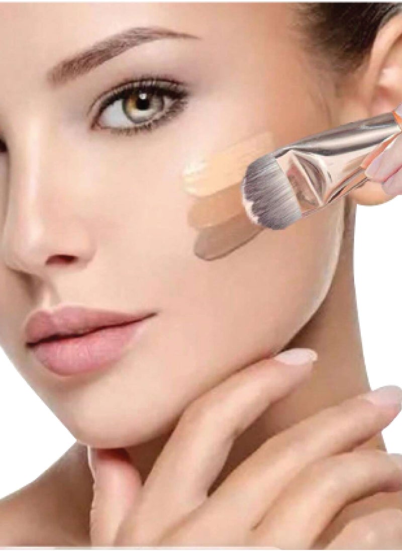 ترنز فرشاة مكياج الأساس السائل ذات رأس مسطح، فرشاة أساس مسطحة بمقبض خشبي  وشعيرات ناعمة وكثيفة للمكياج السائل والبودرة  - Image 5