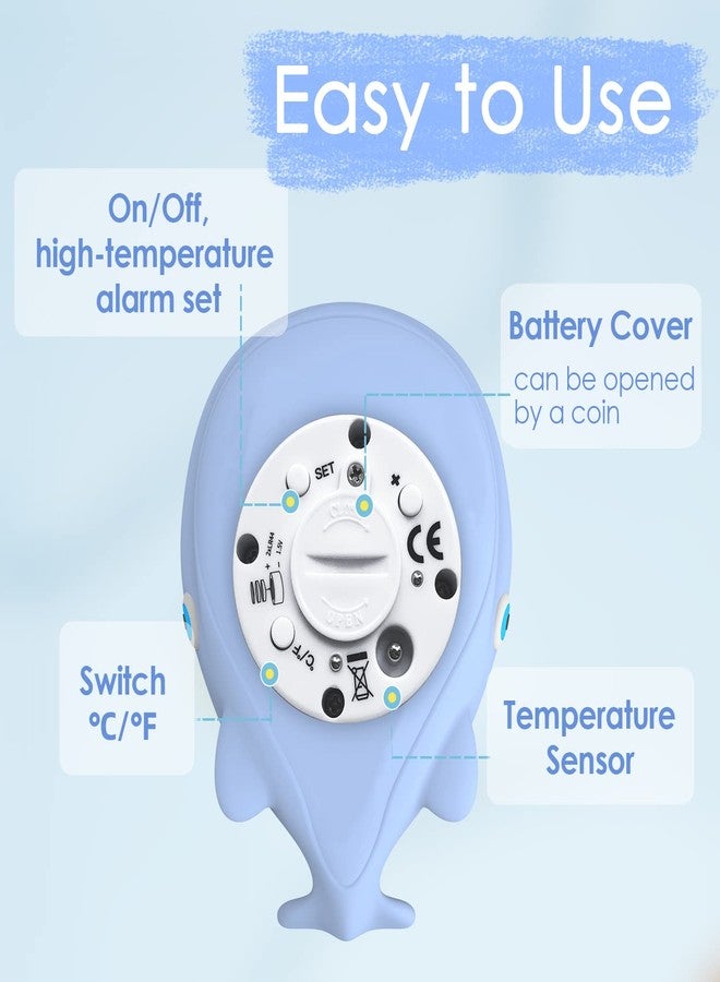 IOG Baby Bath Tub Thermometer for Infant, Bathtub Water Temperature Room Thermometer, Safety Floating Bathing Toy, Newborn Essentials, Gifts for Moms Infant - New Upgraded Waterproof - Image 4