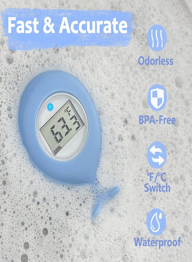 IOG Baby Bath Tub Thermometer for Infant, Bathtub Water Temperature Room Thermometer, Safety Floating Bathing Toy, Newborn Essentials, Gifts for Moms Infant - New Upgraded Waterproof - Image 2