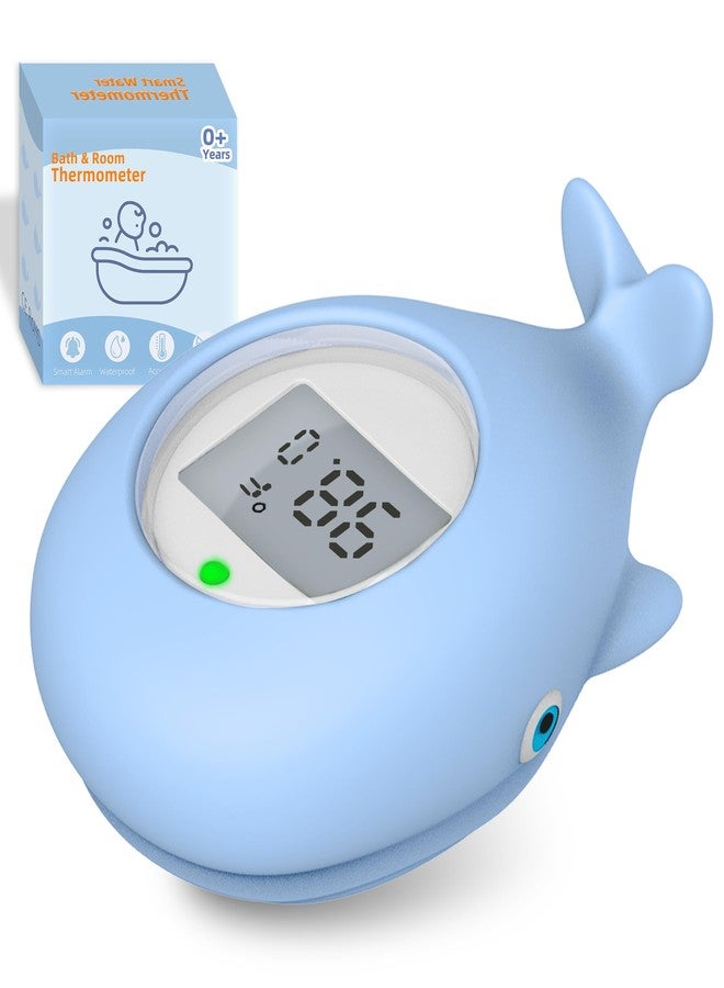 IOG Baby Bath Tub Thermometer for Infant, Bathtub Water Temperature Room Thermometer, Safety Floating Bathing Toy, Newborn Essentials, Gifts for Moms Infant - New Upgraded Waterproof - Image 1