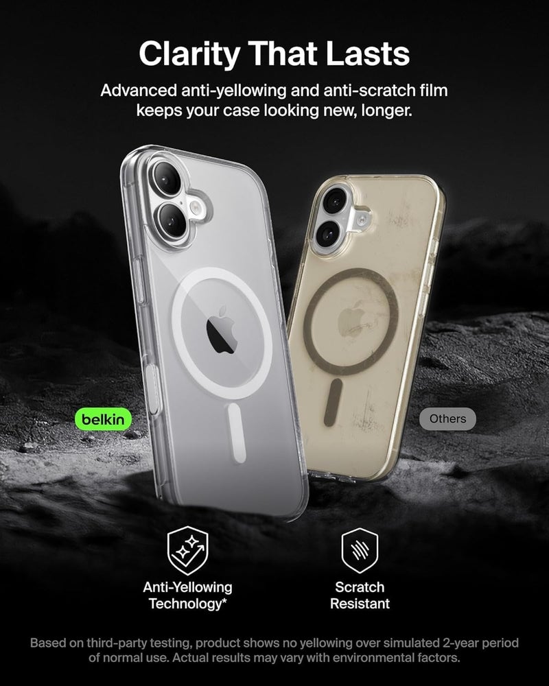 سيليكون جراب شفاف لهاتف iPhone 17 مع غطاء واقٍ رفيع شفاف، خفيف الوزن، غطاء واقٍ مغناطيسي متوافق مع الشحن - Image 4