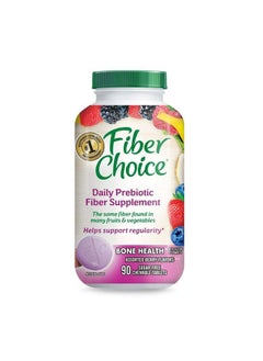 Fiber Choice Bone Health Daily Prebiotic Fiber Chewable Tablets With ...