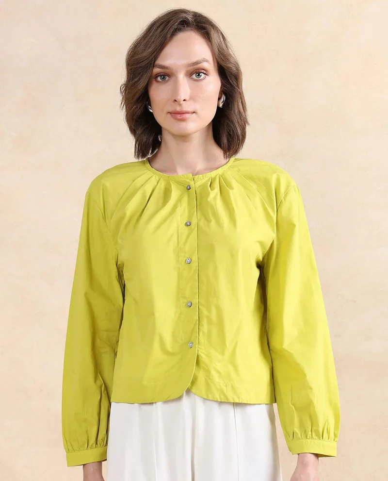 Rareism Women's Classic Button-Down Top
