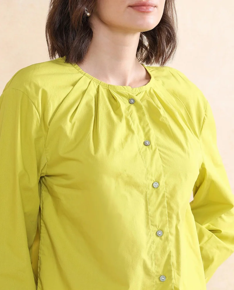 Rareism Women's Classic Button-Down Top