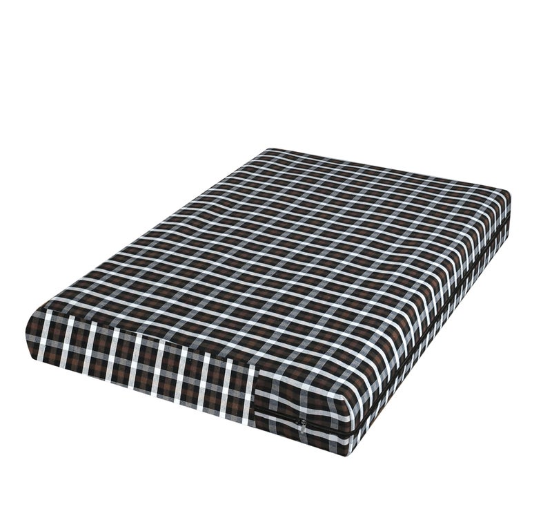 PRISCILLA PRISCILLA Cotton Mattress Cover Protector Single Bed with Strong Zip/Chain (2 Pc, 6x3 ft) | All Around Protection with 360° Encasing with Zipper (Pack of 2, 72x36 Fits Upto 6 inches, Grey/White)  - Image 5