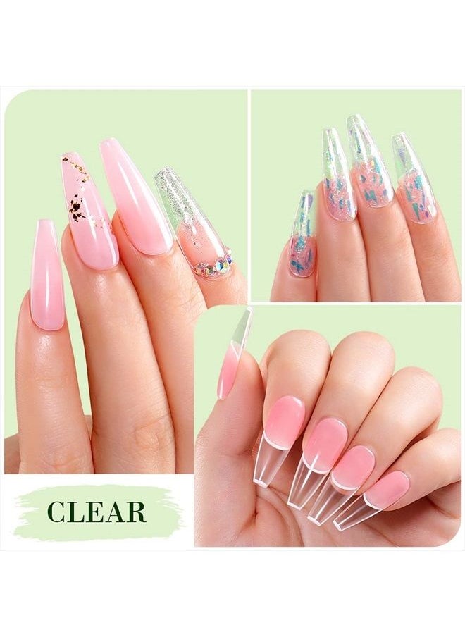 AIMEILI Clear Building Nail Gel Builder Base for Nail Repair Nails Extension Nail Strengthen, No Need Slip Solution Quick Extension Gel  - Image 5