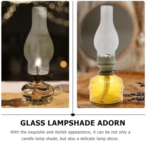 NUOBESTY Clear Oil Lamp Chimney Glass Replacement for 35Mm Kerosene, Vintage Style Hurricane Lamp Shade, Transparent Glass for Indoor Use and Emergency Lighting - Image 4
