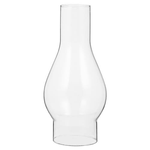 NUOBESTY Clear Oil Lamp Chimney Glass Replacement for 35Mm Kerosene, Vintage Style Hurricane Lamp Shade, Transparent Glass for Indoor Use and Emergency Lighting - Image 1