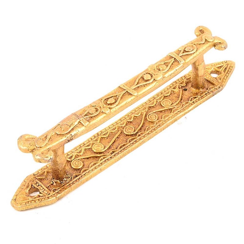 Indian-Shelf IndianShelf 1 Pack Solid Brass Cabinet Pulls Decorative Door Handles Interior Vintage Gold Cabinet Handles Unique Kitchen Drawer Pulls  - Image 2