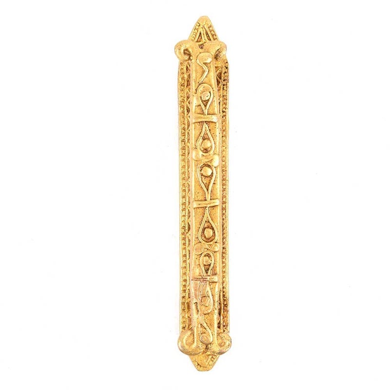 Indian-Shelf IndianShelf 1 Pack Solid Brass Cabinet Pulls Decorative Door Handles Interior Vintage Gold Cabinet Handles Unique Kitchen Drawer Pulls  - Image 1