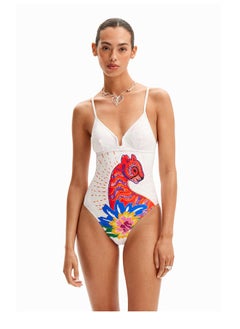Strappy cat swimsuit