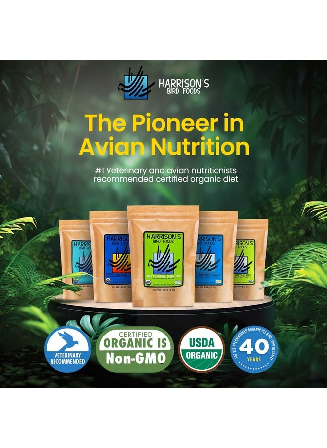 Harrison's Bird Foods Harrison's Bird Foods Adult Lifetime Certified Organic Non-GMO Formula Small Bird Food 1lb  - Image 2