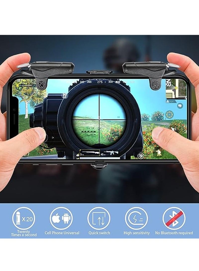 Beauenty Mobile Controller, 16 Shots per Second Auto High Frequency Click Mobile Gaming Controllers for PUBG/Fortnite/Rules of Survival Gaming Grip and Gaming Joysticks for Android iOS Phone - Image 4