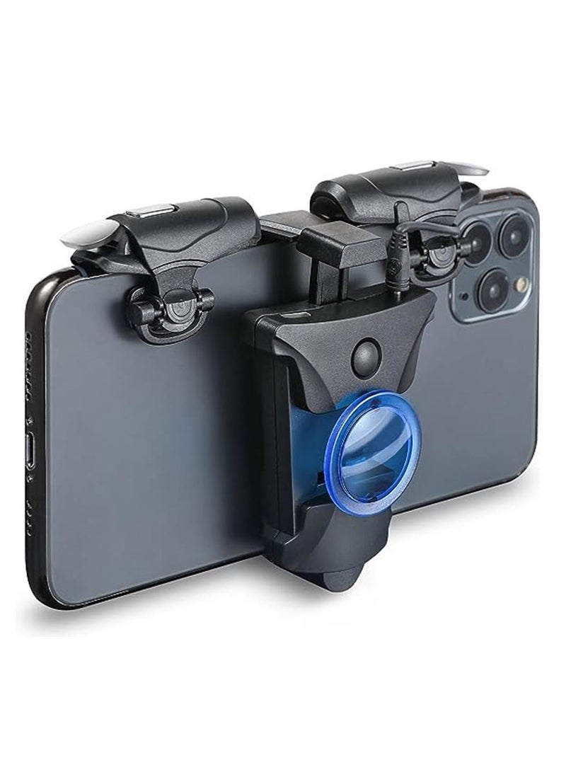 Beauenty Mobile Controller, 16 Shots per Second Auto High Frequency Click Mobile Gaming Controllers for PUBG/Fortnite/Rules of Survival Gaming Grip and Gaming Joysticks for Android iOS Phone - Image 1