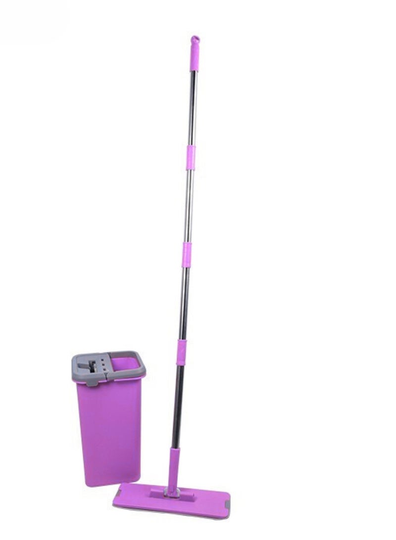 AKC Flat Squeeze Mop and Bucket – Hand-Free Self-Washing Microfiber Flat Mop for Wet & Dry Cleaning on Hardwood, Laminate (Plastic, 5.5 Ltr) Multicolor - Image 5