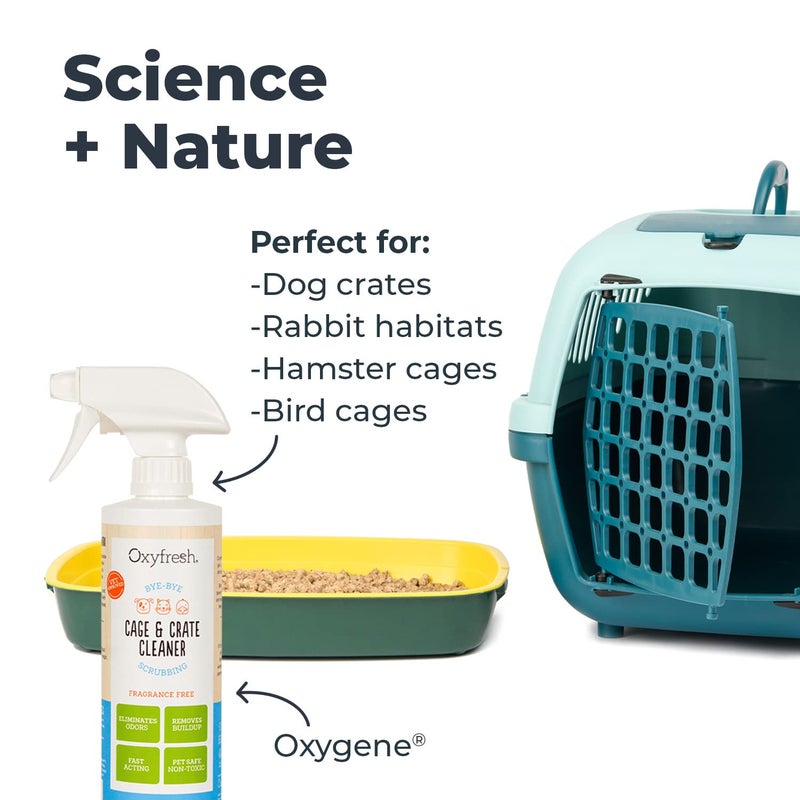Oxyfresh Premium Crate & Cage Cleaner – Professional Dog Crate & Small Animal & Bird Cage Odor Eliminator – Quickly Cleans, Removes Poop & Deodorizes Pet Odors – Safe & Bleach Free - Image 3