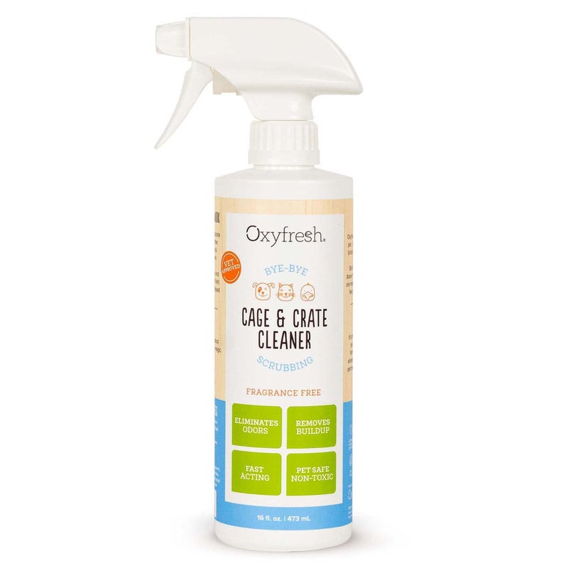 Oxyfresh Premium Crate & Cage Cleaner – Professional Dog Crate & Small Animal & Bird Cage Odor Eliminator – Quickly Cleans, Removes Poop & Deodorizes Pet Odors – Safe & Bleach Free - Image 1