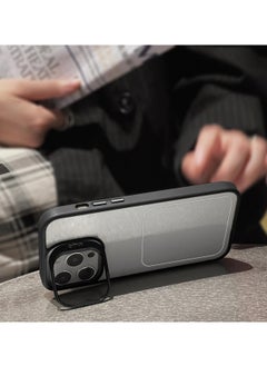Bracket Luxury Plating Camera Folding Bracket Holder Stand With Camera Lens Shield Protectors For Apple iPhone 14 Pro Max 2022 Black  - Image 3