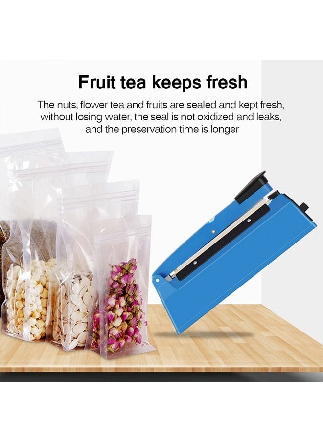 Generic - Electric Manual Hand Impulse Heat Sealer Sealing Packaging Machine For Plastic Packet Pouch Bag Polybag Packing Kitchen Seal Package Poly (13" /32CM),400W,  Blue, Model: 1390 - Image 1