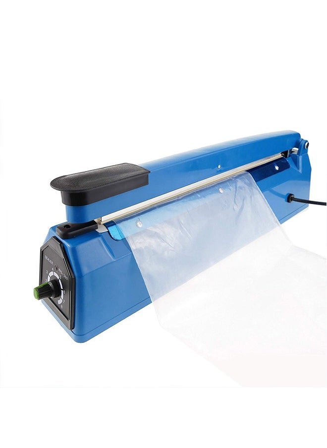 Generic - Electric Manual Hand Impulse Heat Sealer Sealing Packaging Machine For Plastic Packet Pouch Bag Polybag Packing Kitchen Seal Package Poly (13" /32CM),400W,  Blue, Model: 1390 - Image 1