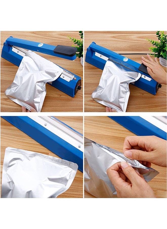 Generic - Electric Manual Hand Impulse Heat Sealer Sealing Packaging Machine For Plastic Packet Pouch Bag Polybag Packing Kitchen Seal Package Poly (13" /32CM),400W,  Blue, Model: 1390 - Image 1