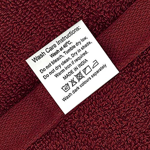 Wakefit Terry Cotton Bath Towel, 500 GSM (Chilli Pepper), Red - Image 4
