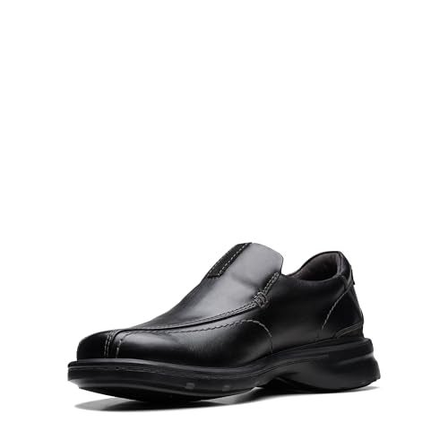 clarks حذاء كلارك للرجال جيسلر ستيب لوفر، جلد أسود، 7 W US - Image 5