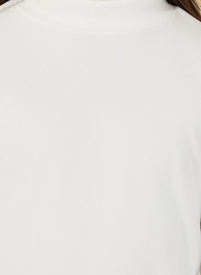Styli Solid High Neck Long Sleeves T-Shirt - Image 3