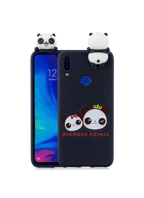 Case Cover For Xiaomi Redmi Note 7 Shockproof Cartoon TPU Protective Case Two Pandas