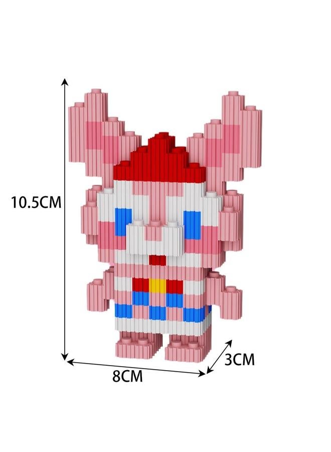 Miniature Small Particle Puzzle Building Blocks Gift Children's Educational Toy (Pink Bunny) - Image 2