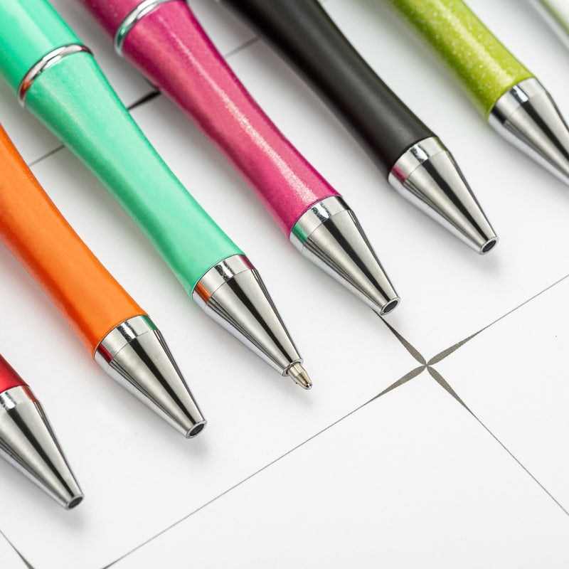 Diy Beaded Pen Rotating Ballpoint Pen Printing Logo Creative Plastic Beaded Pen Spot - Image 4