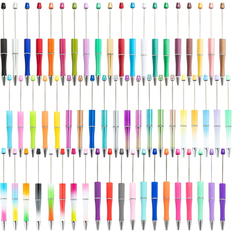 Diy Beaded Pen Rotating Ballpoint Pen Printing Logo Creative Plastic Beaded Pen Spot - Image 2