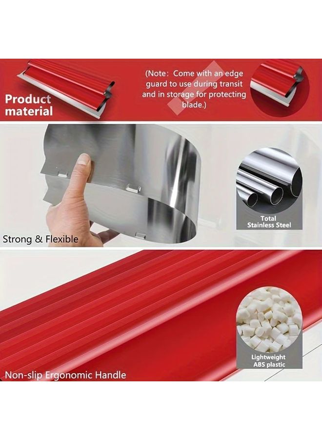 16 Inch Red Stainless Steel Joint Compound Spreader Wall Tool 40CM - Image 5