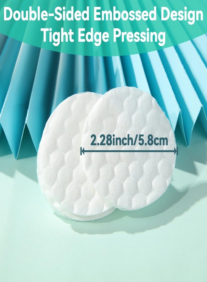 Rainflow 300PCS Cotton Rounds - Cotton Pads Face Pads Makeup Remover Round for Face, Eye, Makeup, Remover,Cleansing, Exfoliating - Image 2