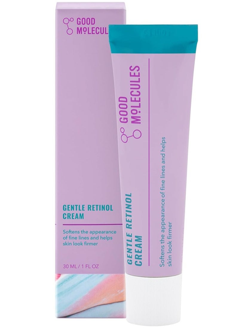 Good Molecules Gentle Retinol Cream - Night Cream with Retinol and Bakuchiol - Fine Lines, Hyperpigmentation - Anti-Aging Skincare for Face