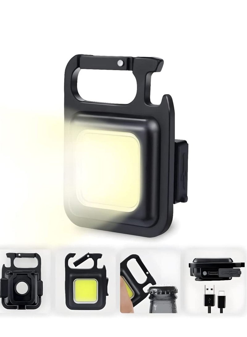 مصباح يدوي صغير ميني LED COB مع سلسلة مفاتيح، مصباح يدوي ميني 800 لومن - Image 1
