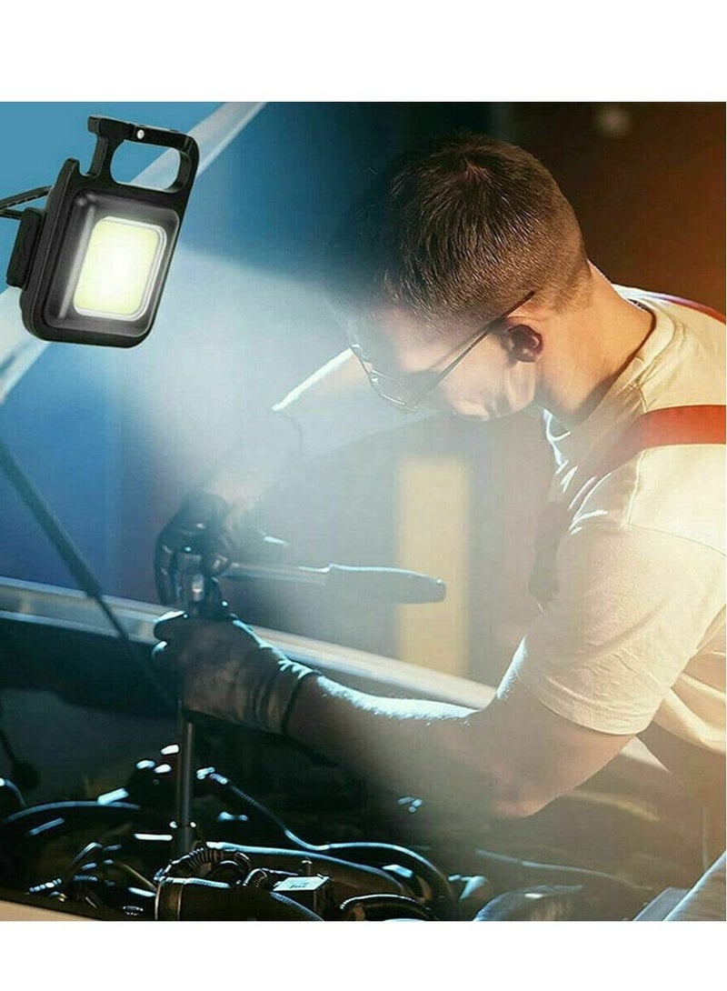 مصباح يدوي صغير ميني LED COB مع سلسلة مفاتيح، مصباح يدوي ميني 800 لومن - Image 4