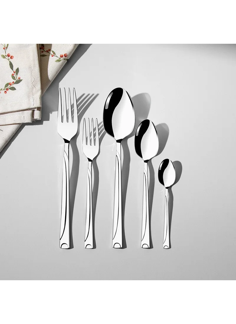 Nehir Fiesta Plain 12 Person 60 Piece Cutlery Set