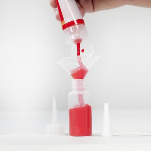 Creative Mark Flo Expressions Artist Paint Bottles - Detailing Bottles Multipack with Funnel for Fine Lines and Small Details - Pack of 6 (30ml/1oz) - Image 2