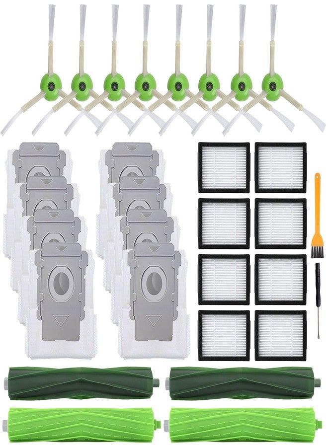 Cyorka 26 Pack Replacement Parts for j7(7150) j7+ (7550) i3(3150) i3+(3550) i4 i6 i6+(6550) i7(7150) i7+(7550) i8 i8+ Robot,2 sets Roller Brushes,8 Filters,8 Side Brushes,8 Dust bags - Image 1