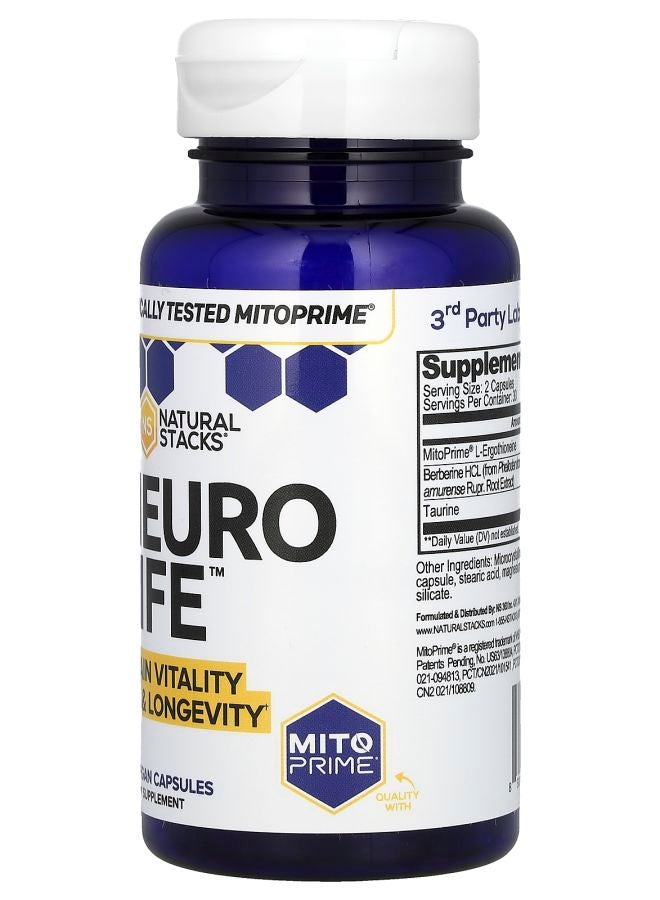 Natural Stacks Neuro Life 60 Vegan Capsules - Image 2