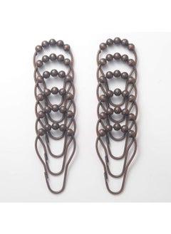 Y&D Shower Curtain Rings, Set of 12, Rust-Resistant Metal Shower Hooks Ring Shower Rings for Curtain Rolling Shower Curtain Hooks for Bathroom Shower Rod Shower Curtain Hangers  - Image 2