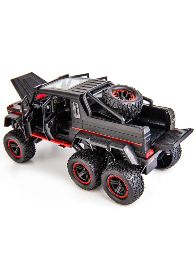 TOY GARDEN 1:22 Benz G63 AMG 6x6 Off-Road Pickup Model Car – Zinc Alloy Pull-Back Toy with Sound & Light | Gift for Kids & Adult Collectors  - Image 4