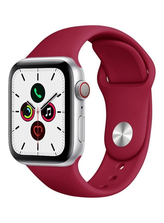 Replacement Band For Apple Watch Series 5/6/7 42/44/45mm Pomegranate - Image 1